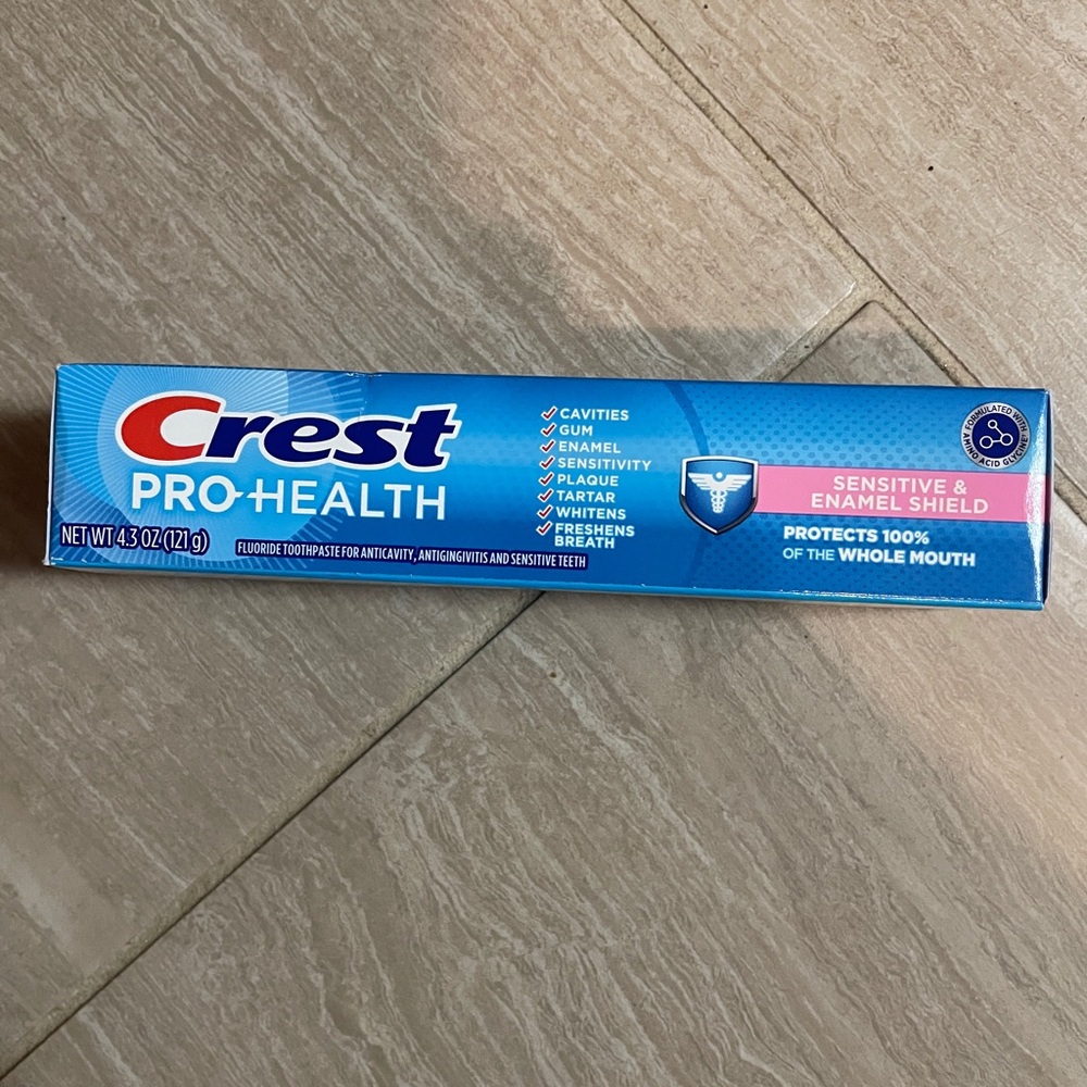 NEW Crest Pro Health sensitive enamel shield toothpaste 4.3 oz